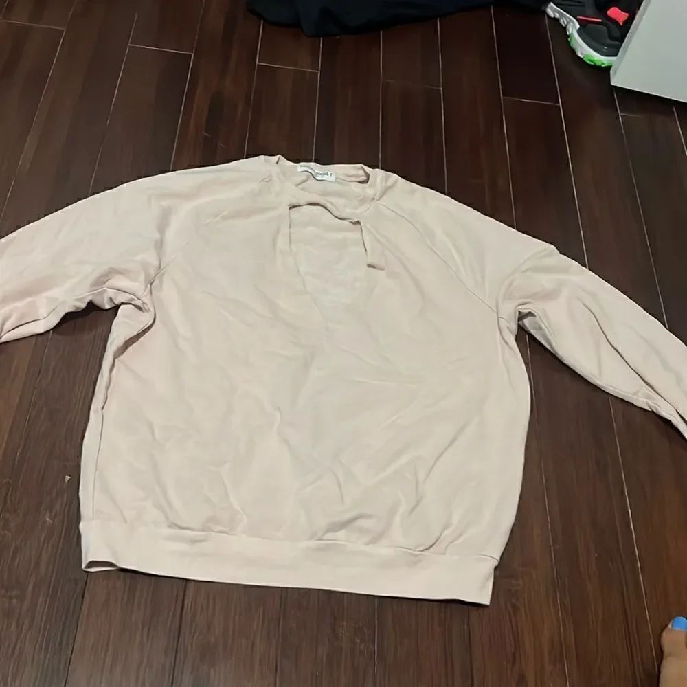 Project Social T Sweatshirt - Light Pink Sweatshirt - Cut out Front